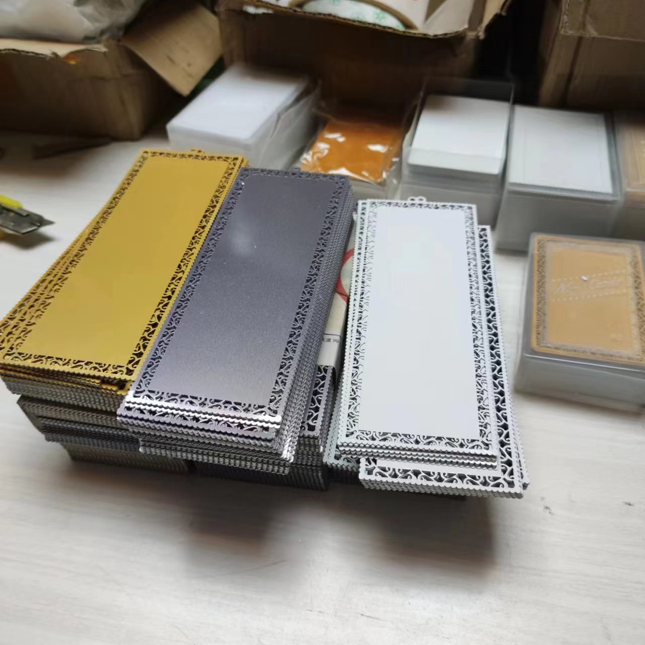 100pcs Blank Sublimation Metal - Puzzle Blank White ulasan dan harga