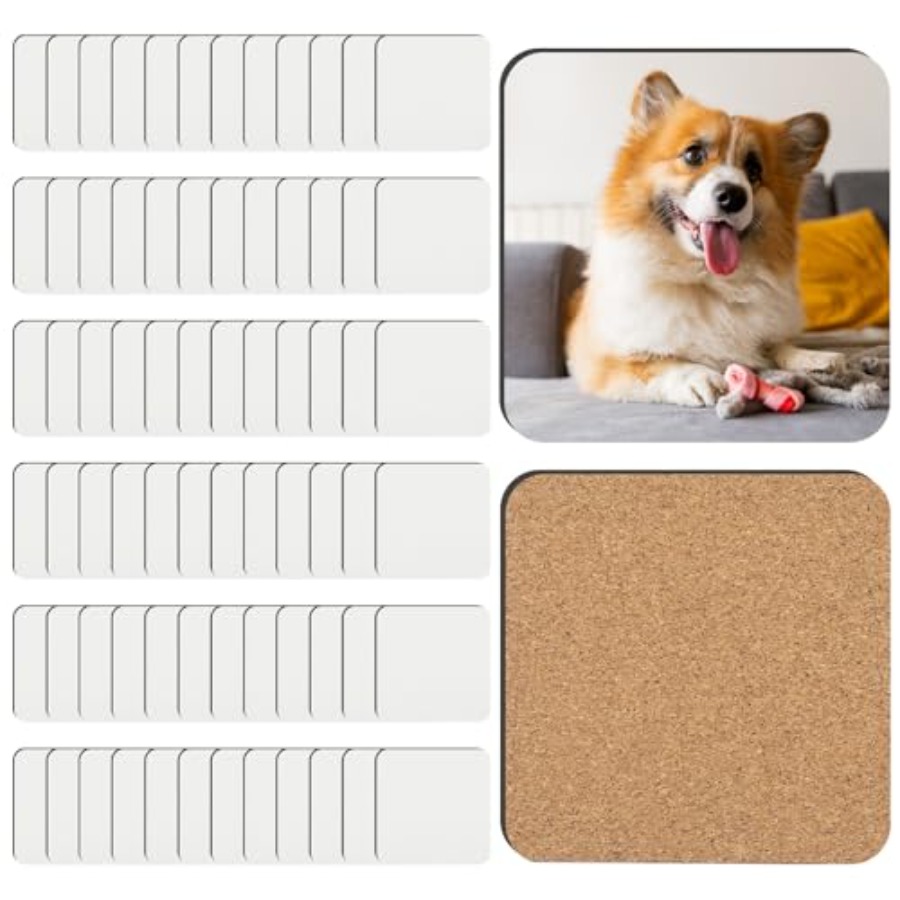 PCS Sublimation Coasters Blank - Coaster Sublimation Blank ulasan dan harga