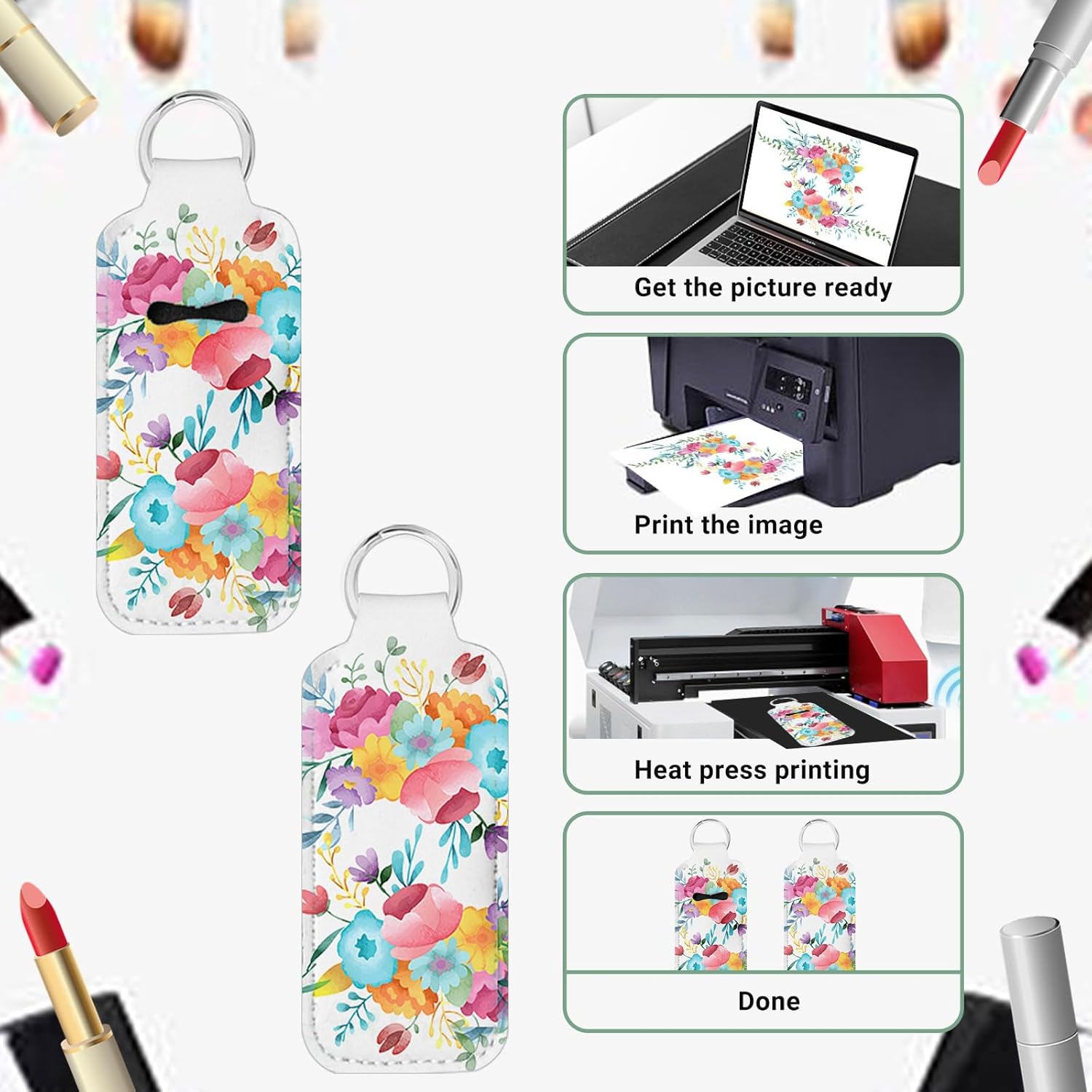 10 Pcs Sublimation Lipstick Ho - Puzzle Blank White ulasan dan harga
