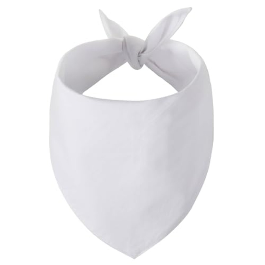 Blank Dog Bandanas Large-1PCS, - Bandana Blank White ulasan dan harga