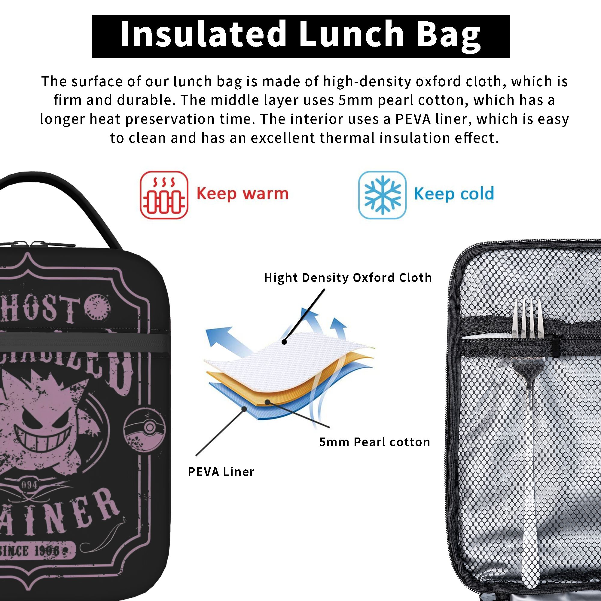Gengar The Spooky Pokemon Insu - Tote Bag Sublimation ulasan dan harga