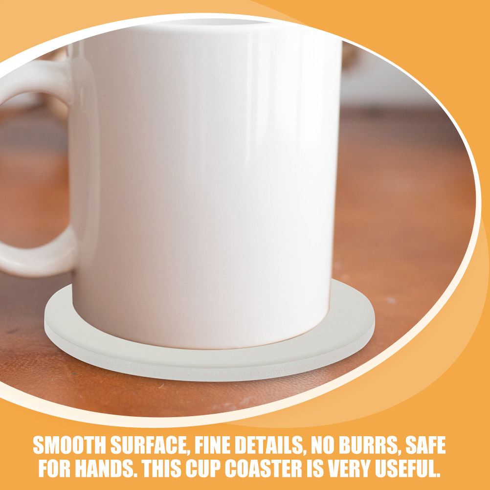 2Pcs Sublimation Blank Cup Coa - Coaster Sublimation Blank ulasan dan harga