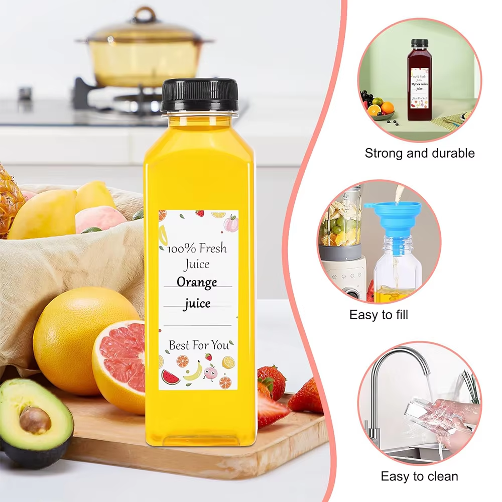 500ML Juice Bottles with Caps  - Water Bottle Blank ulasan dan harga