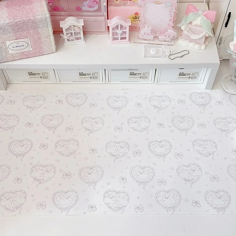Kawaii Pink Rabbit PU Leather  - Mouse Pad Blank Sublimation ulasan dan harga