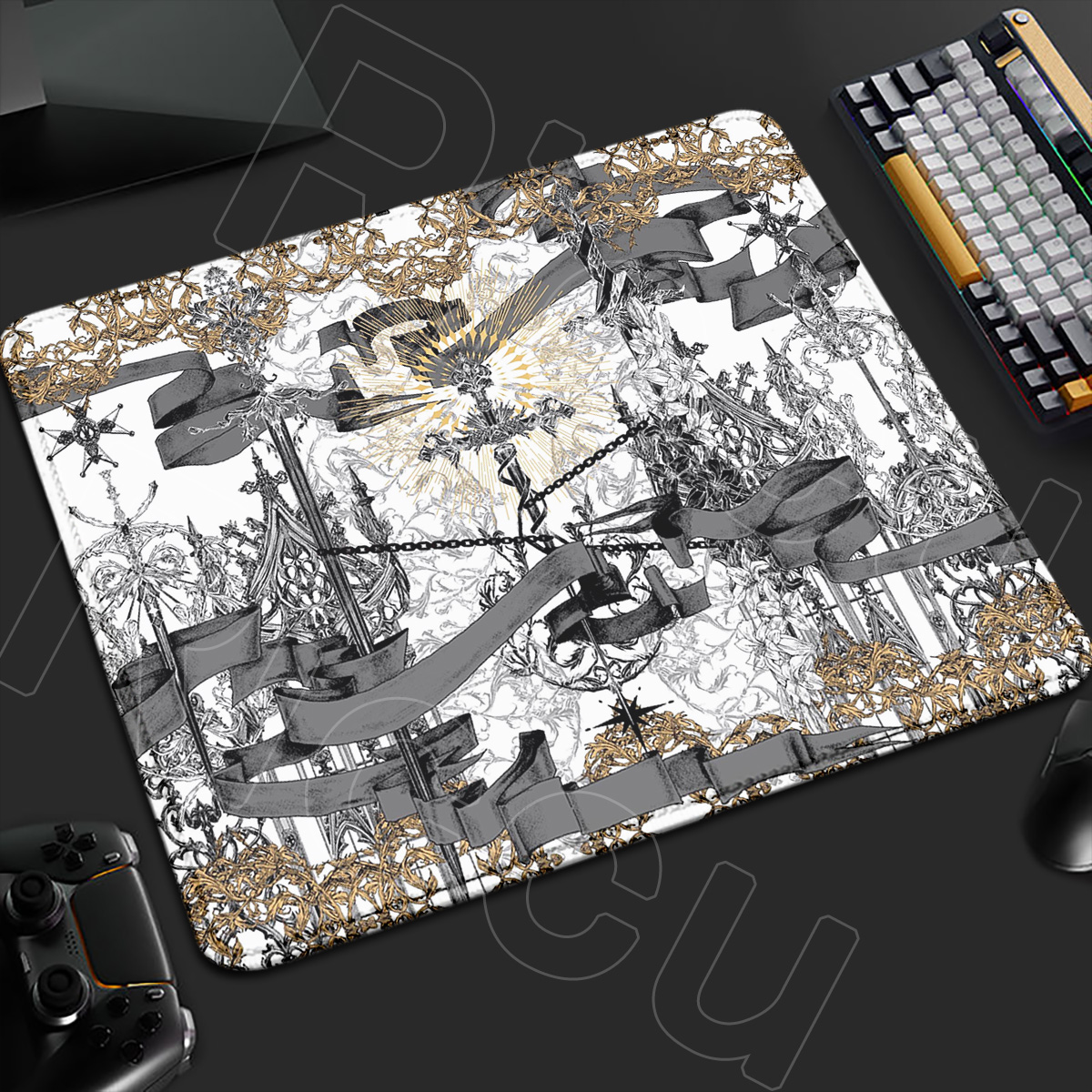 HD Retro European style Gothic - Mouse Pad Blank Sublimation ulasan dan harga