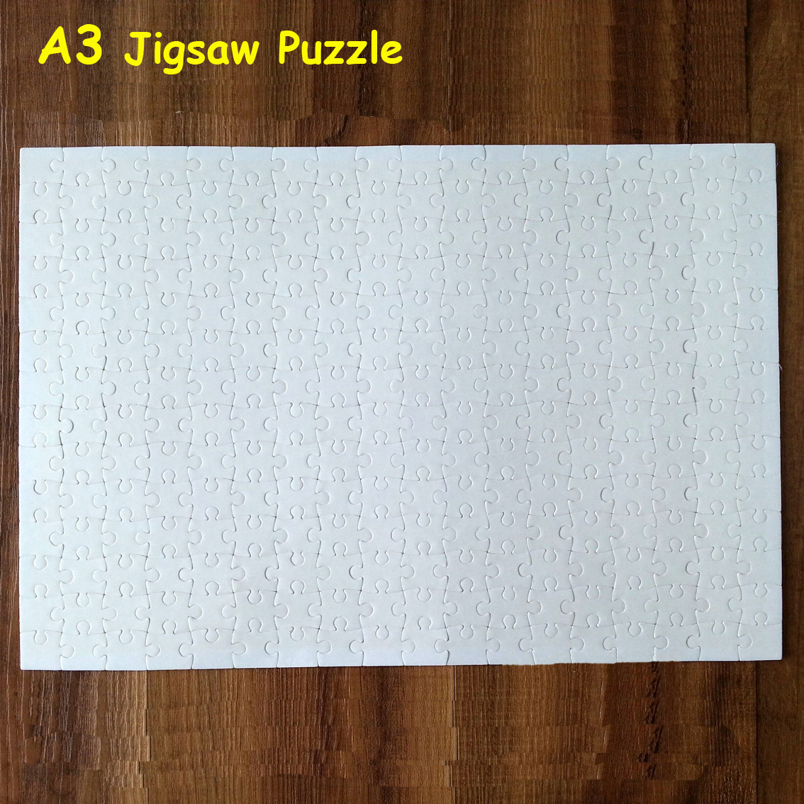 10pcs/lot Sublimation Blank A3 - Puzzle Blank White ulasan dan harga